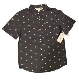 BNWT, button up, collared with motorcycles shirt